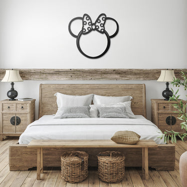 Minnie Bow Metal Wall Art